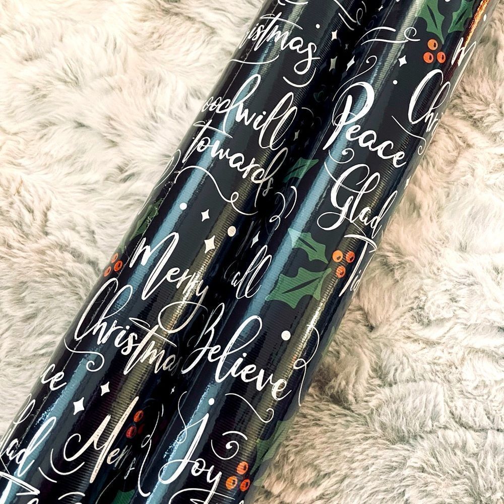 Christmas Nicole Miller Print Premium Gift Wrap Wrapping Paper Roll